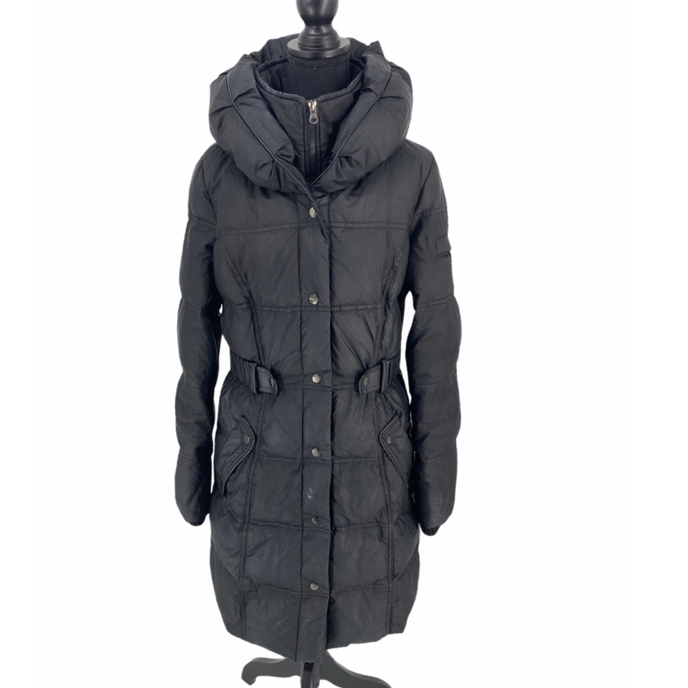 Larry Levine Down Filled Puffer Jacket Black Med